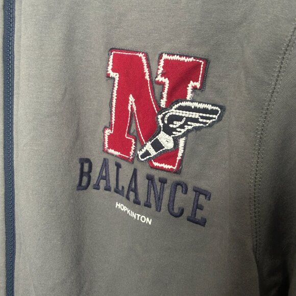 EUC New Balance Hopkinton Grey Zip Up Jacket Size Large - Picture 6 of 15